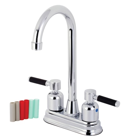 Kingston Brass KB8491DKL Kaiser Bar Faucet, Polished Chrome KB8491DKL
